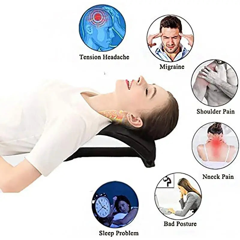 Neck Massage Cervical Traction Pain Relief Posture Corrector Acupressure Reject Cult